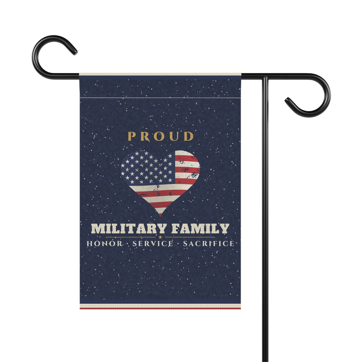 Proud Military Family Garden Flag