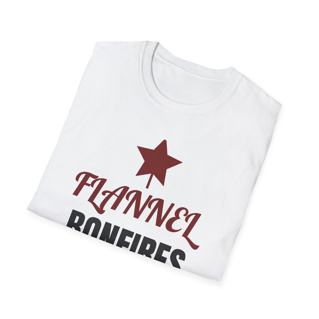 Flannel Bonfires And Hayrides Country Fall T-Shirt – Gifted Porch, view 9