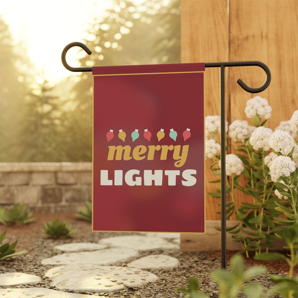 Merry Lights Garden Flag