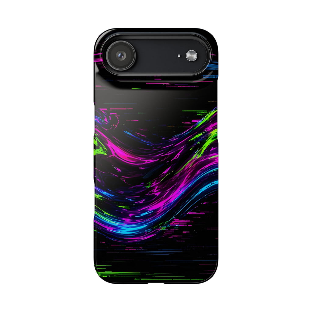 Glitch Wave Abstract Phone Case – unique art gift, photo 23