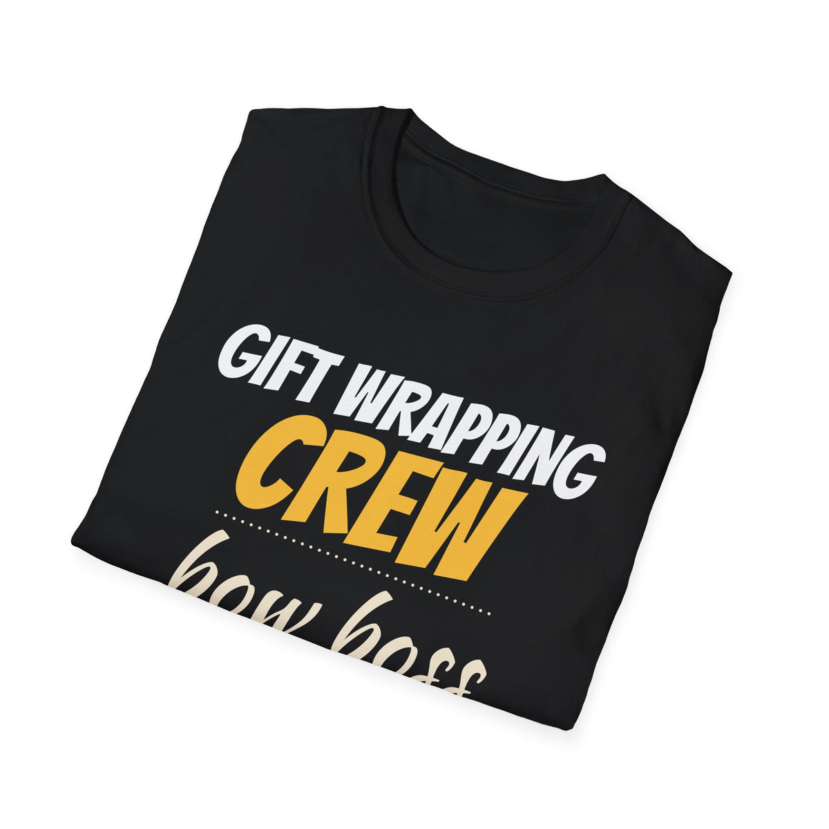 Gift Wrapping Crew Bow Boss Matching Christmas T-Shirt – Gifted Porch, view 10
