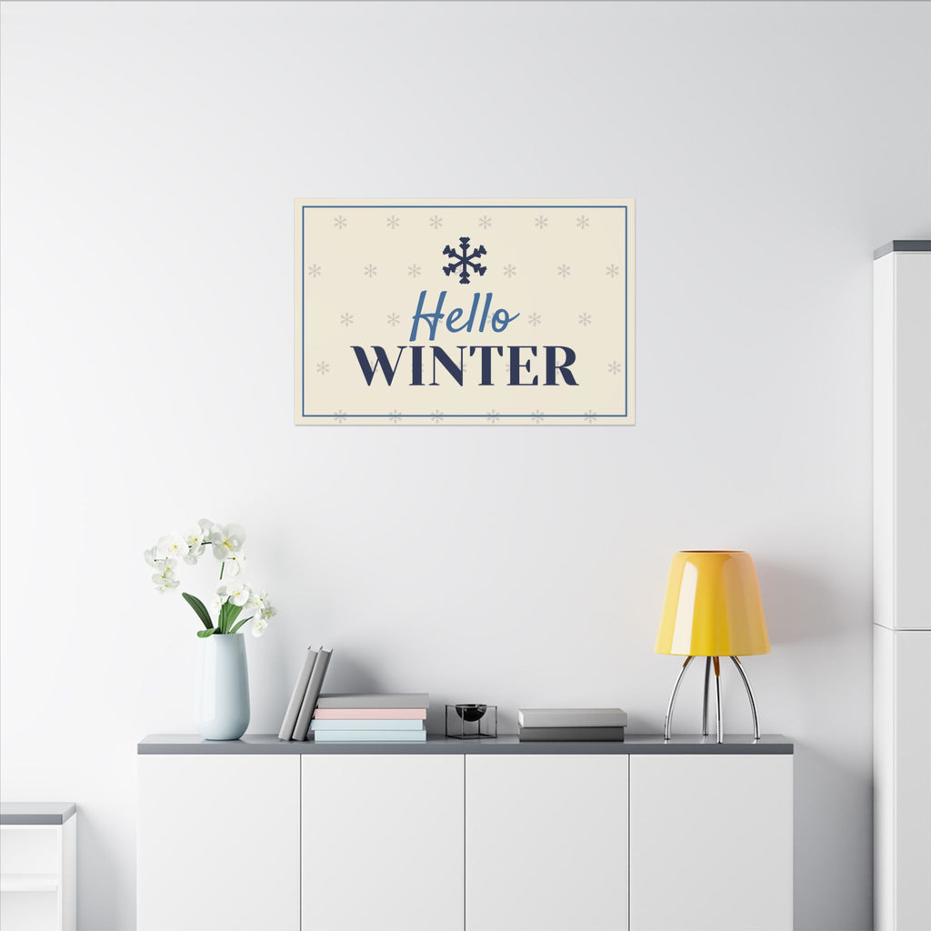 Hello Winter Canvas