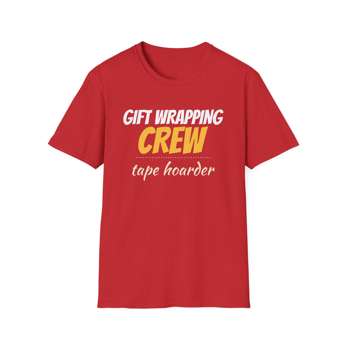 Gift Wrapping Crew Tape Hoarder Matching Christmas T-Shirt – Gifted Porch, view 4