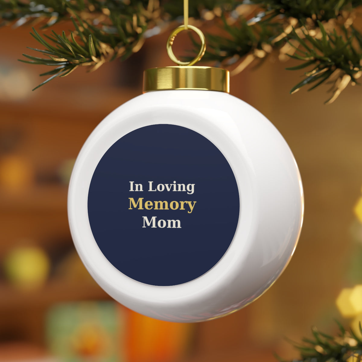 In Loving Memory Glass Ball Ornament