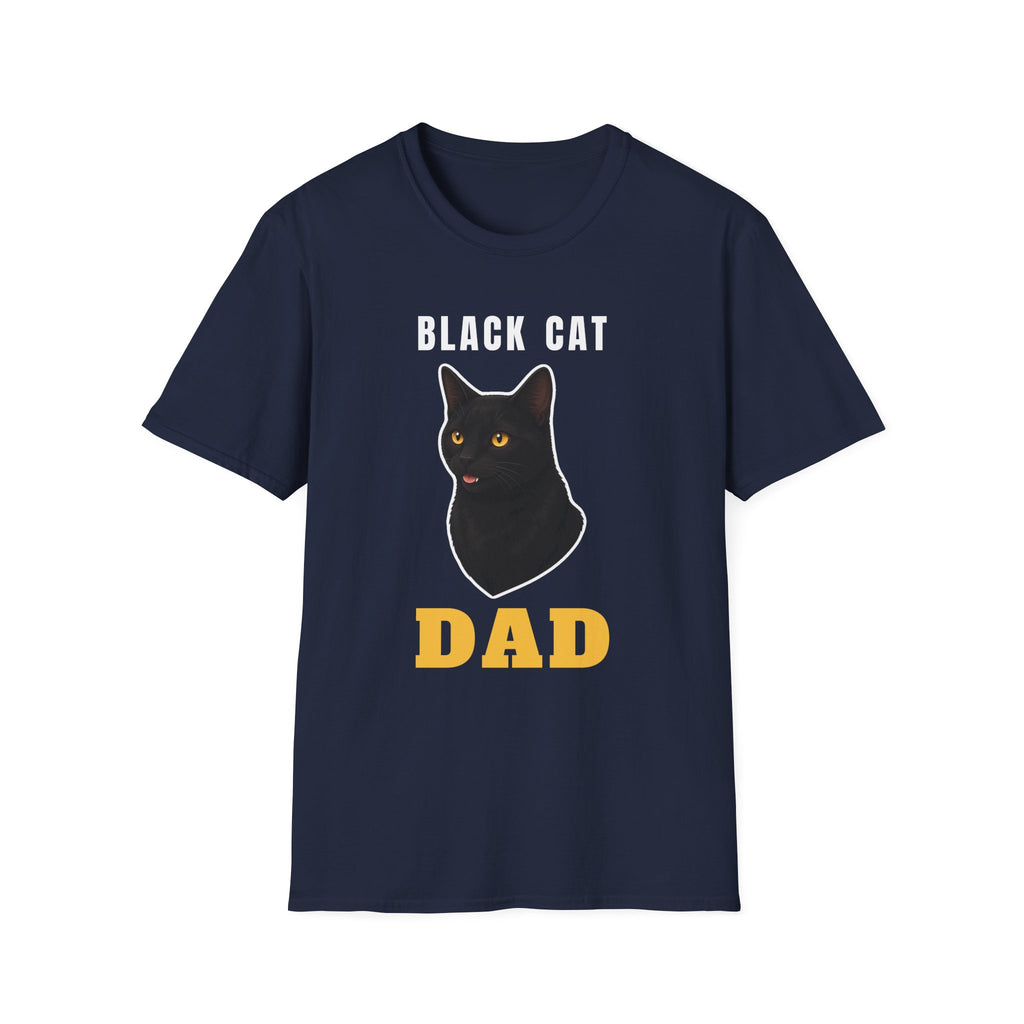 Black Cat Dad Shirt