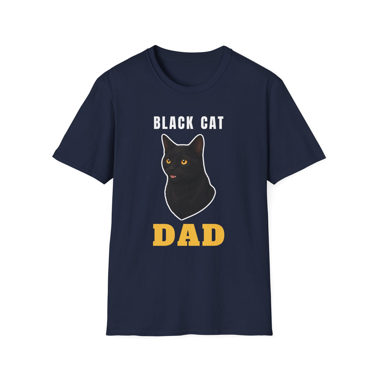 Black Cat Dad Shirt