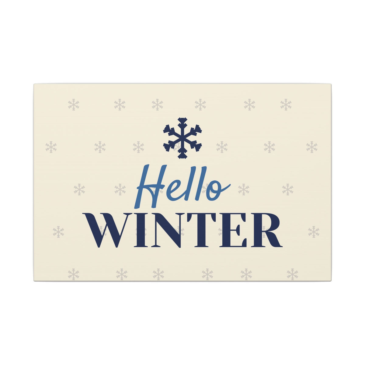 Hello Winter Canvas
