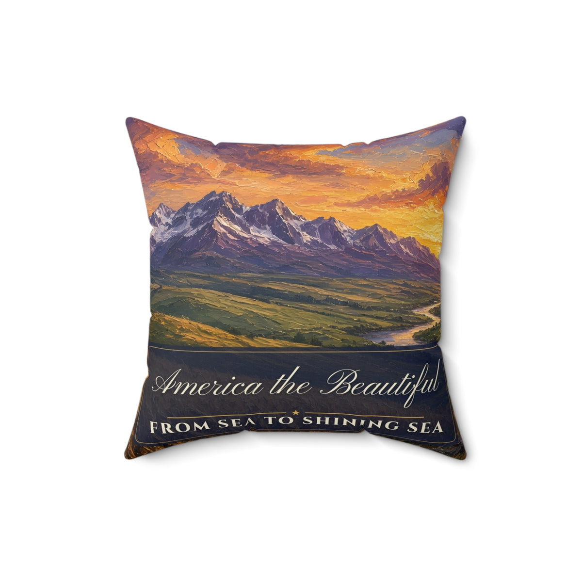 America the Beautiful Pillow