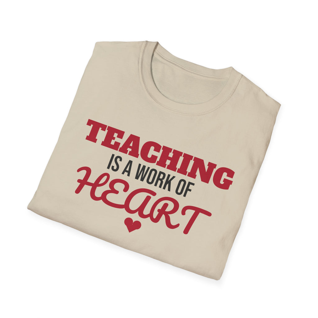 Teaching Is A Work Of Heart Teacher T-Shirt Teacher Appreciation Gift Tee – Gifted Porch