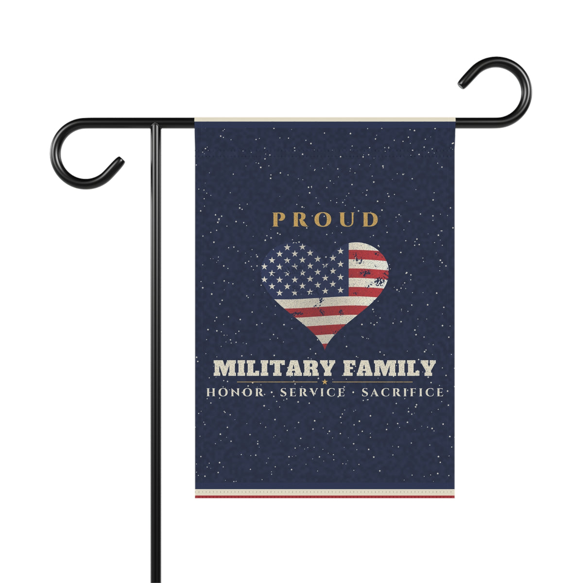 Proud Military Family Garden Flag