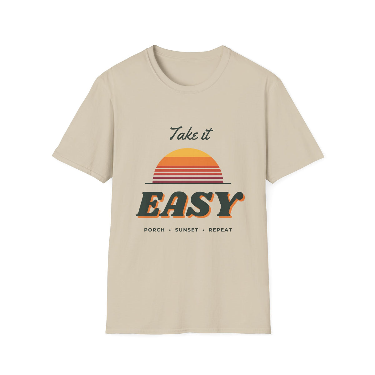 Take It Easy Retro Sunset Tee