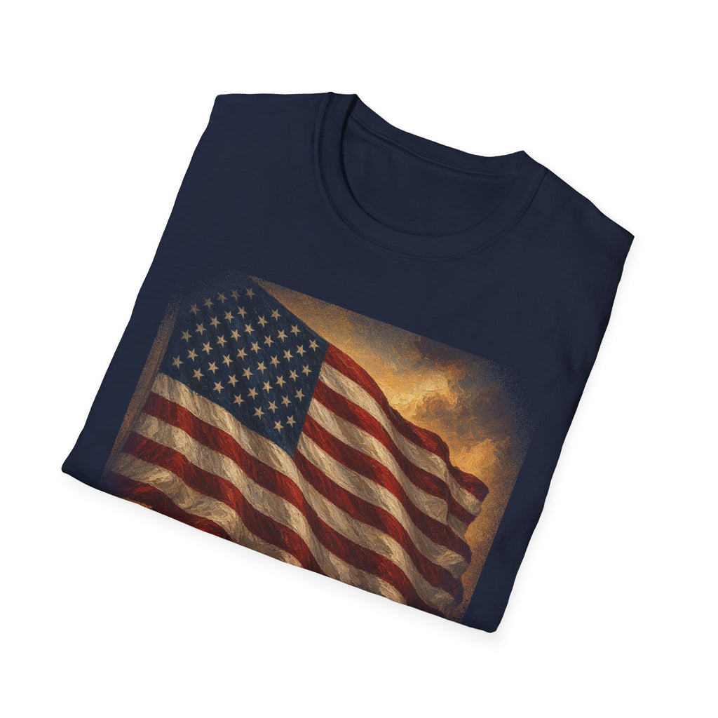 Land of the Free American Flag Tee