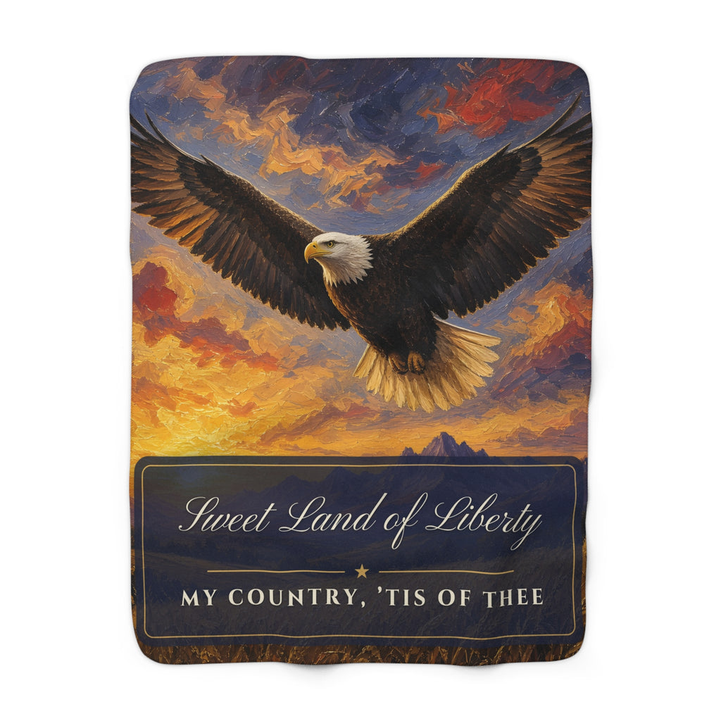 Sweet Land of Liberty Sherpa Blanket