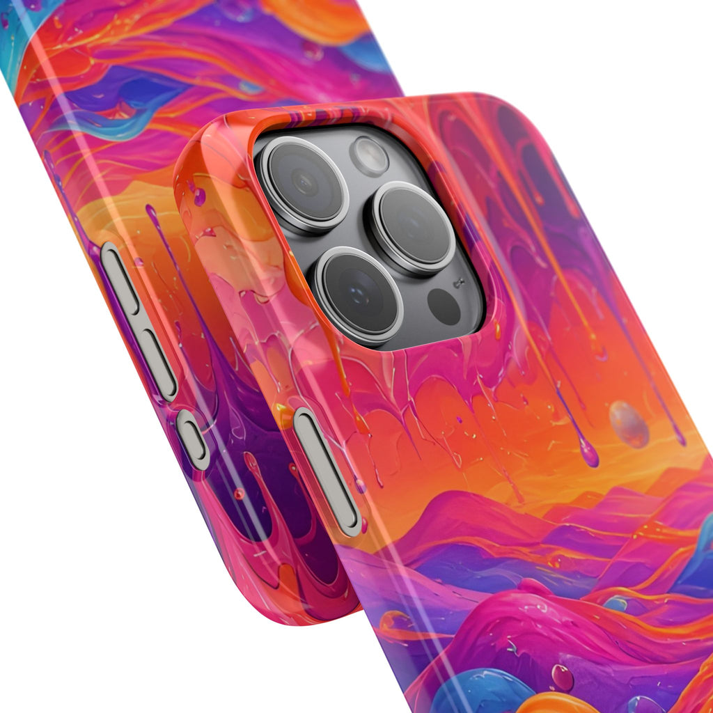 Melting Sunset Abstract Phone Case