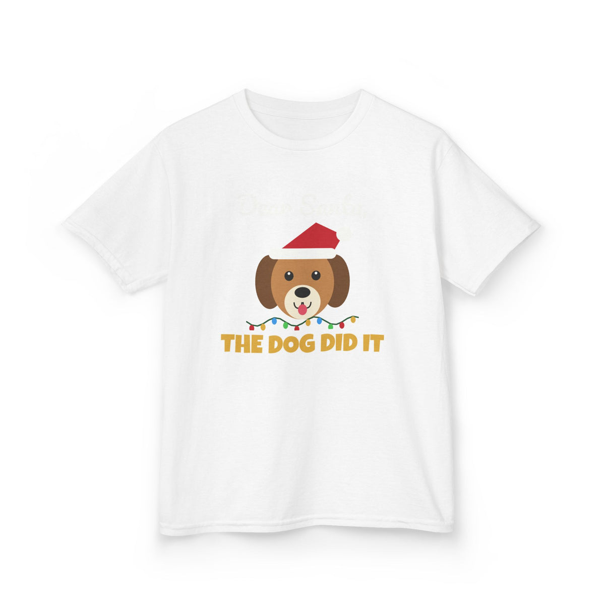 Dear Santa The Dog Did It Youth Tee