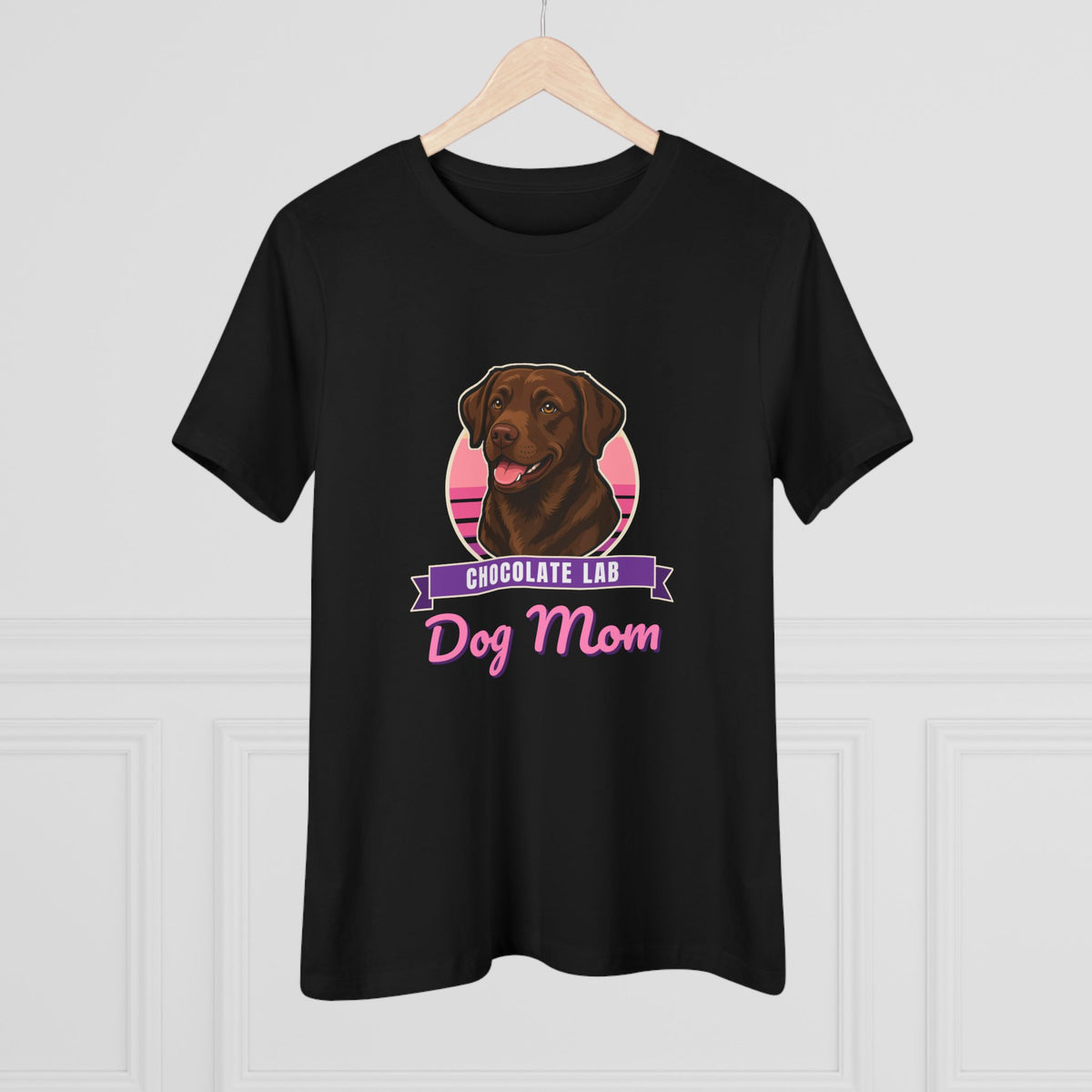 Chocolate Lab Dog Mom Women's Tee