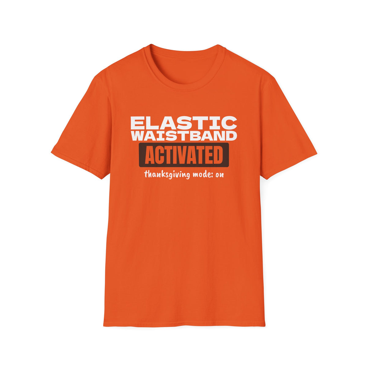 Elastic Waistband Activated Funny Thanksgiving T-Shirt – Gifted Porch, view 4