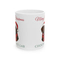 Chocolate Lab Dog Christmas Mug