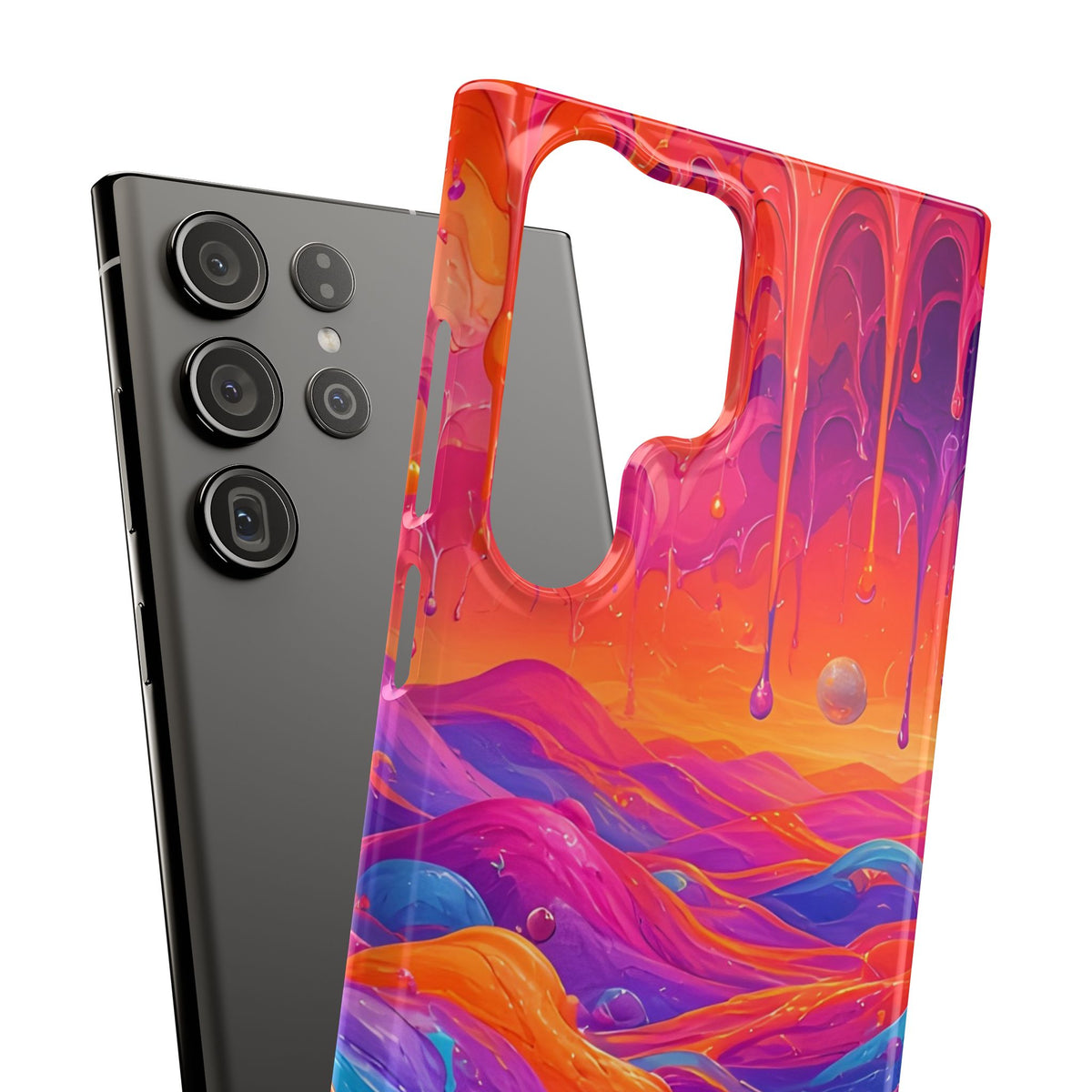 Melting Sunset Abstract Phone Case