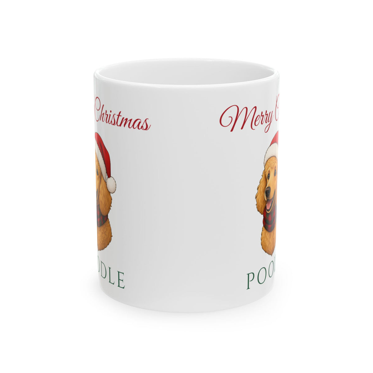 Poodle Dog Christmas Mug – Gifted Porch, view 2