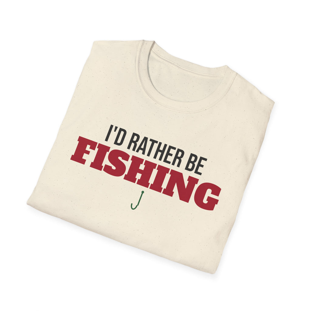 I'd Rather Be Fishing T-Shirt Fisherman Lake Life Gift Tee – Gifted Porch