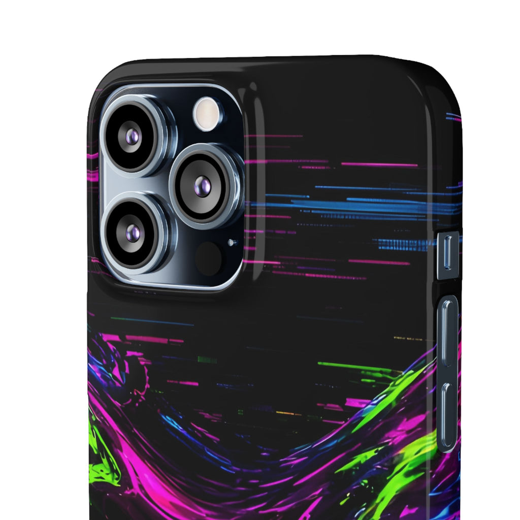 Glitch Wave Abstract Phone Case – unique art gift, photo 34