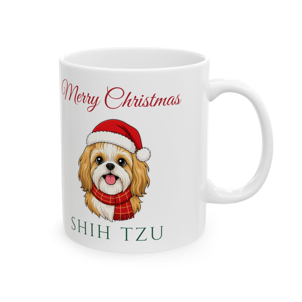 Shih Tzu Dog Christmas Mug