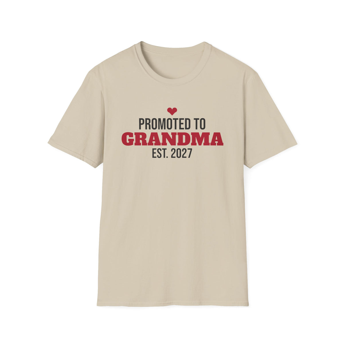 Promoted To Grandma Est 2027 T-Shirt Pregnancy Announcement New Grandma Tee – Gifted Porch
