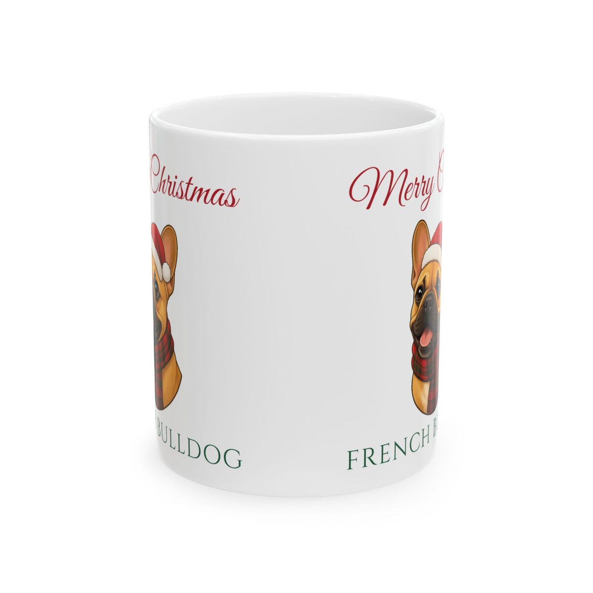 French Bulldog Dog Christmas Mug – Gifted Porch, view 2