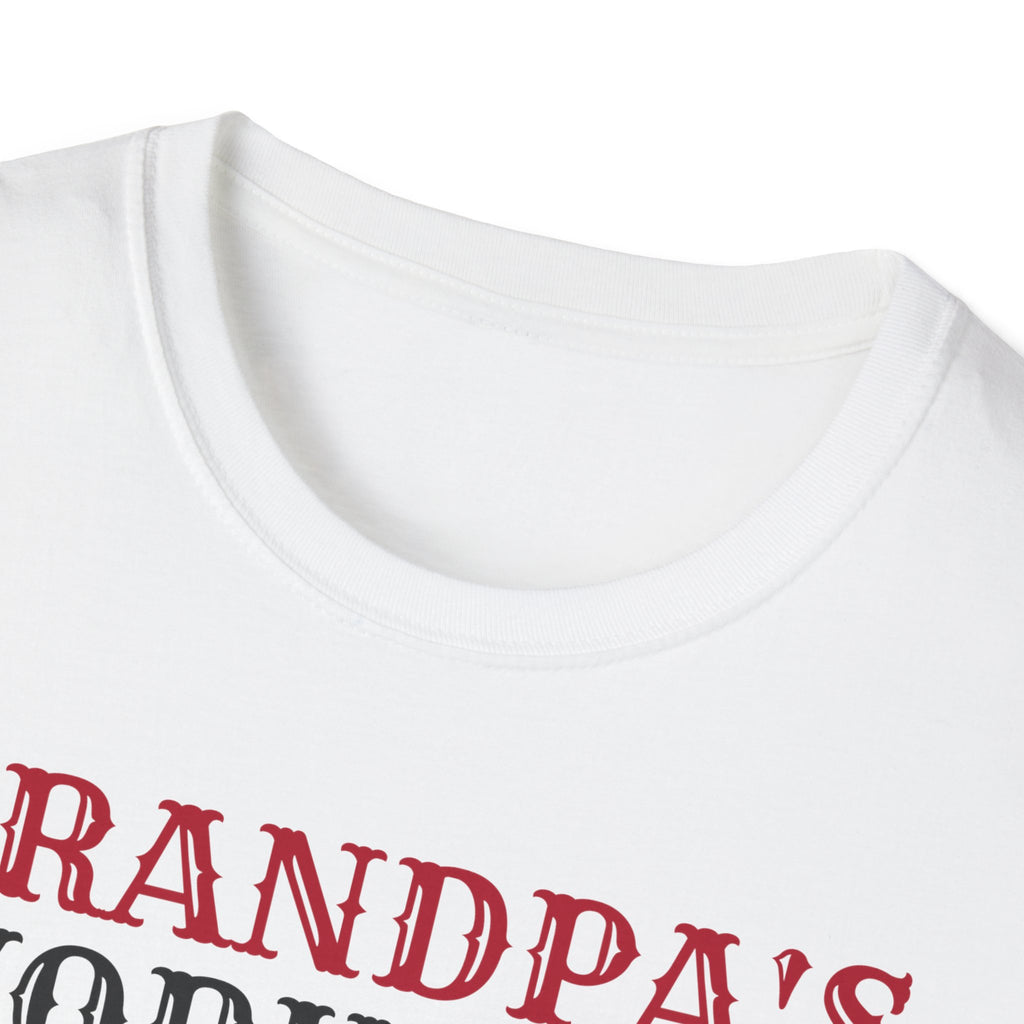 Grandpa's Workshop Santa Subcontracts Here T-Shirt – Gifted Porch, view 6