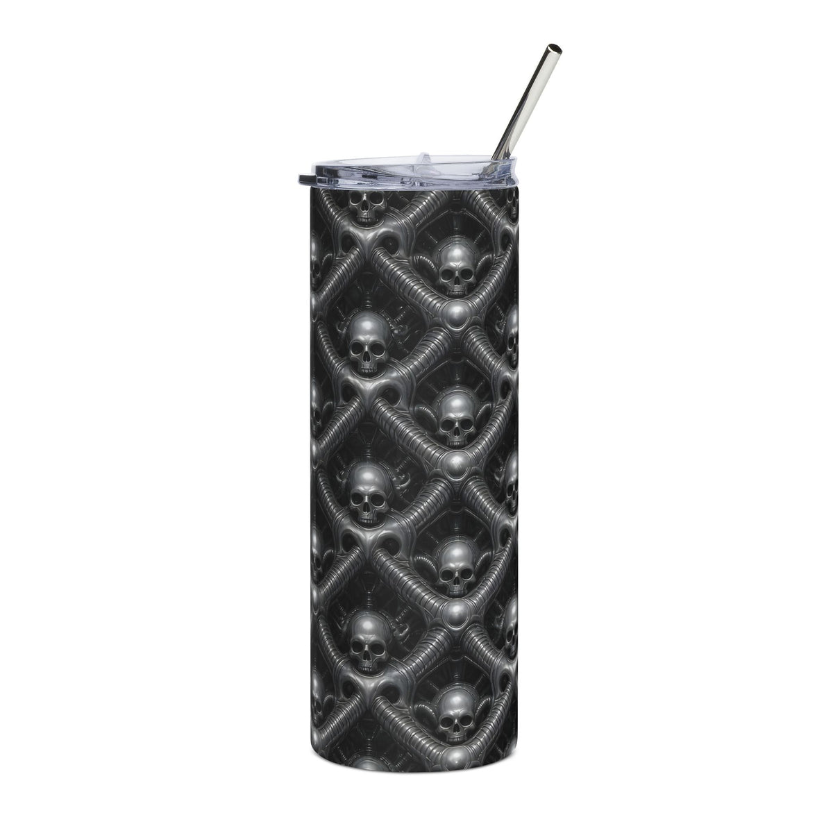Chrome Skull Lattice 20oz Tumbler