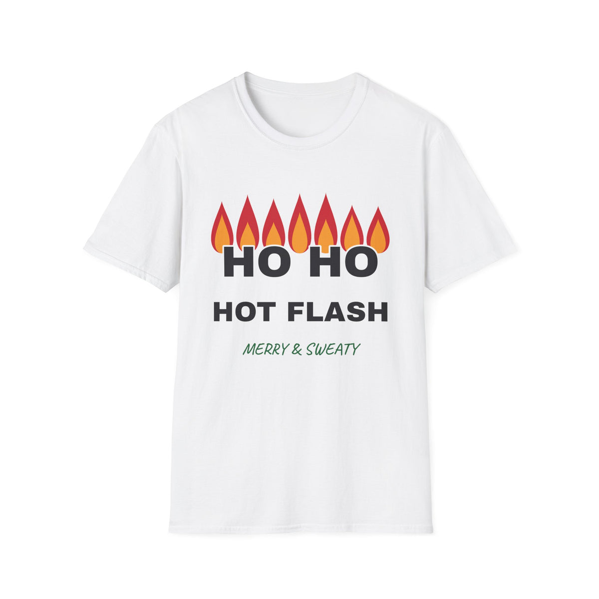 Ho Ho Hot Flash Funny Christmas T-Shirt – Gifted Porch, view 1