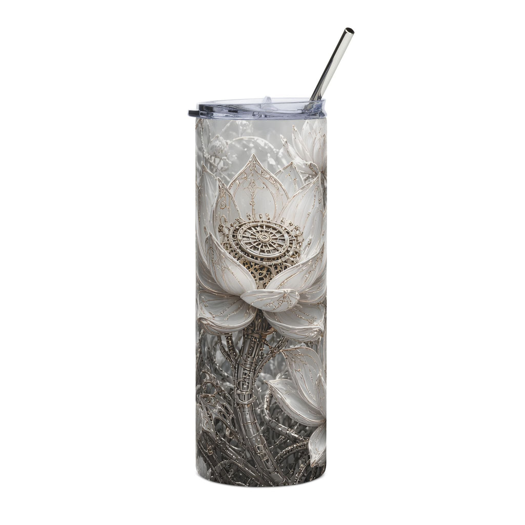 Silver Lotus 20oz Tumbler
