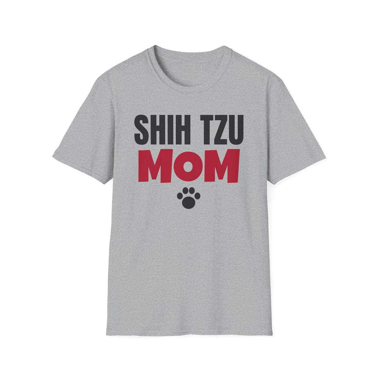 Shih Tzu Mom T-Shirt Small Dog Lover Paw Print Gift Tee For Her – Gifted Porch