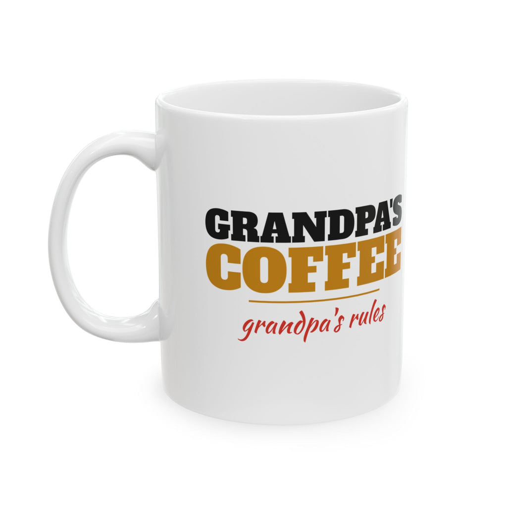 Grandpa's Coffee Grandpa's Rules Mug Grandpa Gift – Gifted Porch, view 1