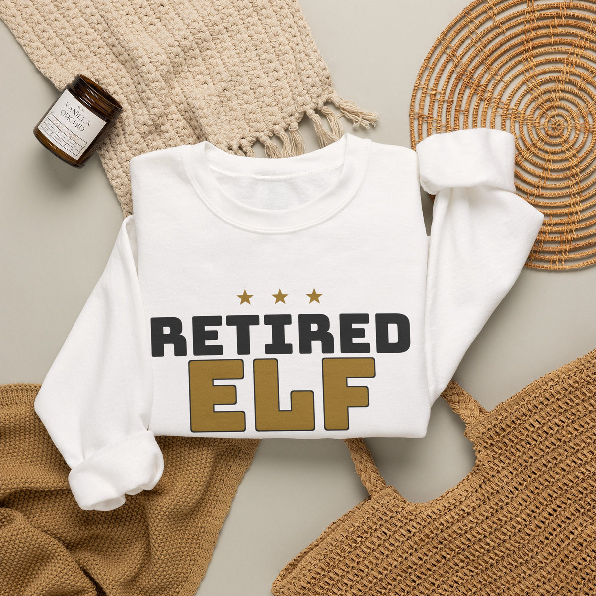 Retired Elf Christmas Sweatshirt