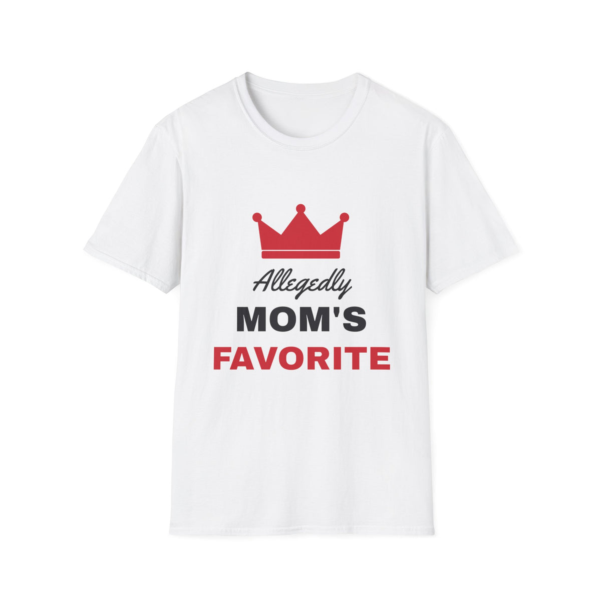Allegedly Mom's Favorite Funny Sibling T-Shirt – Gifted Porch, view 1