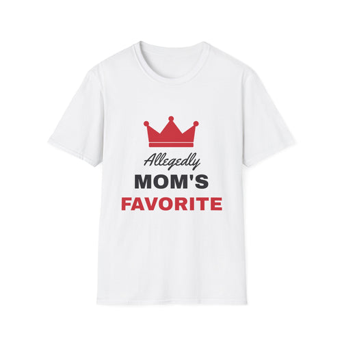 Allegedly Mom's Favorite Funny Sibling T-Shirt – Gifted Porch, view 1