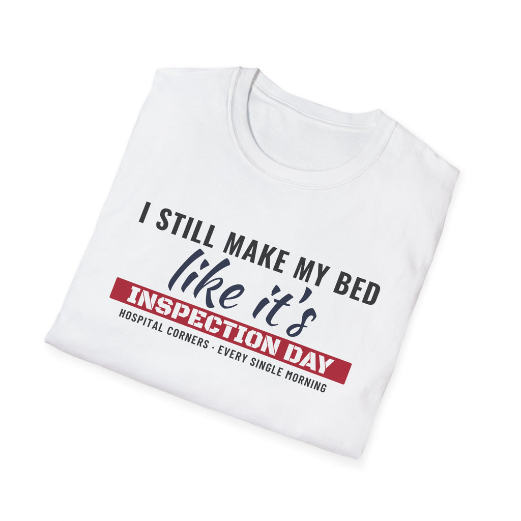 I Still Make My Bed Like It's Inspection Day Veteran T-Shirt – Gifted Porch, view 5