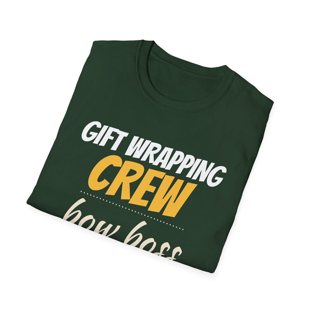 Gift Wrapping Crew Bow Boss Matching Christmas T-Shirt – Gifted Porch, view 13