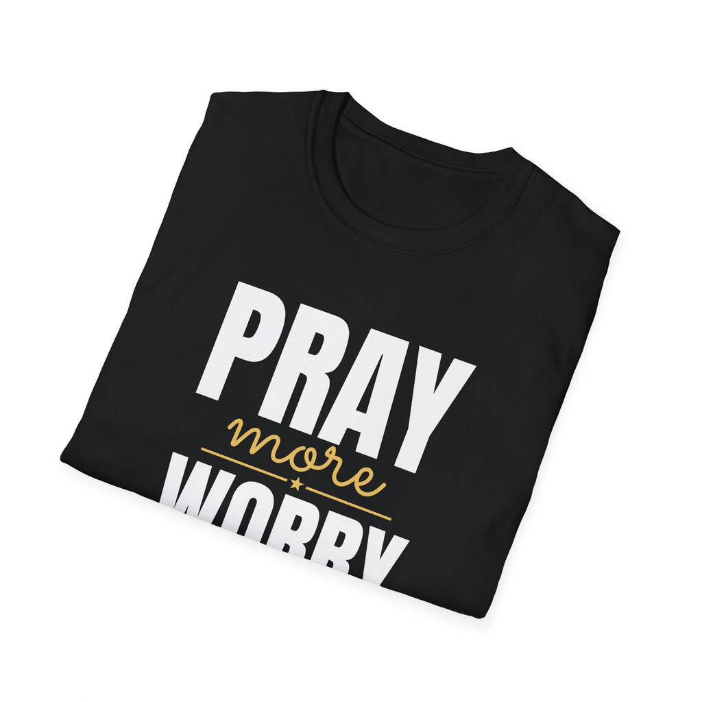 Pray More Worry Less Christian T-Shirt – Gifted Porch, view 8