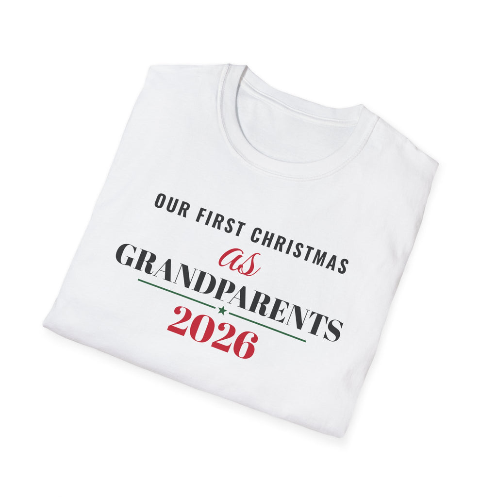 Our First Christmas As Grandparents 2026 T-Shirt – Gifted Porch, view 7