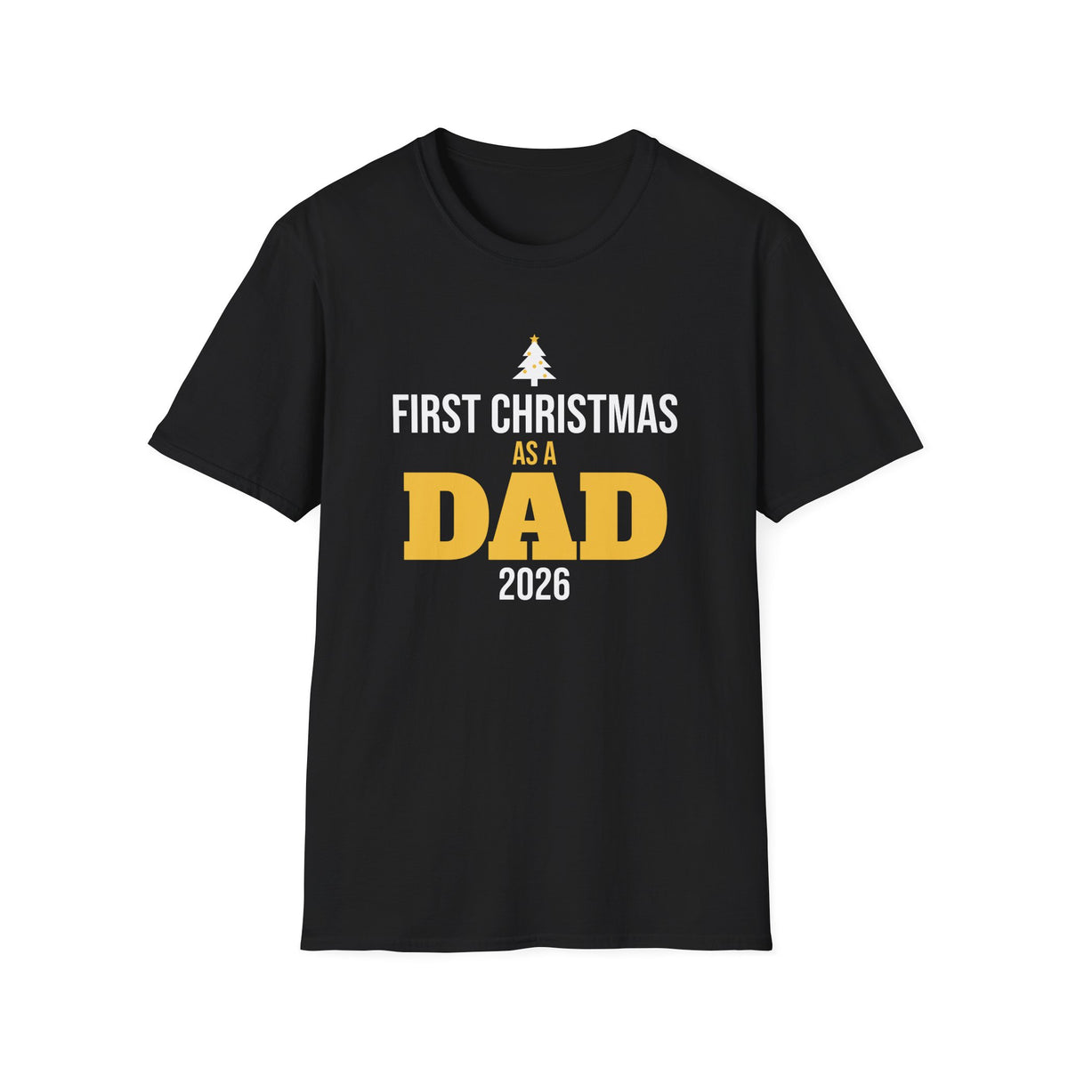 First Christmas As A Dad 2026 T-Shirt New Dad Holiday Gift Tee – Gifted Porch