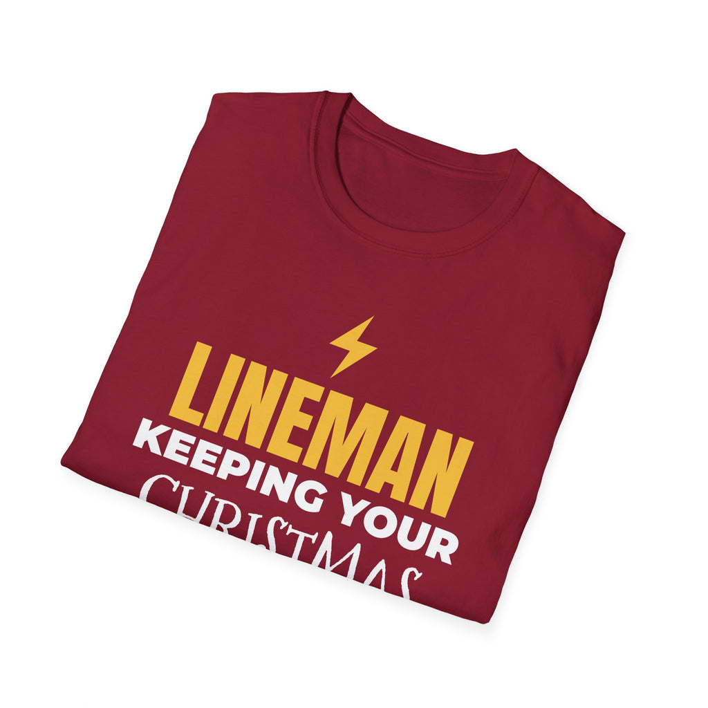 Lineman Keeping Your Christmas Lights On T-Shirt Power Lineman Holiday Gift – Gifted Porch