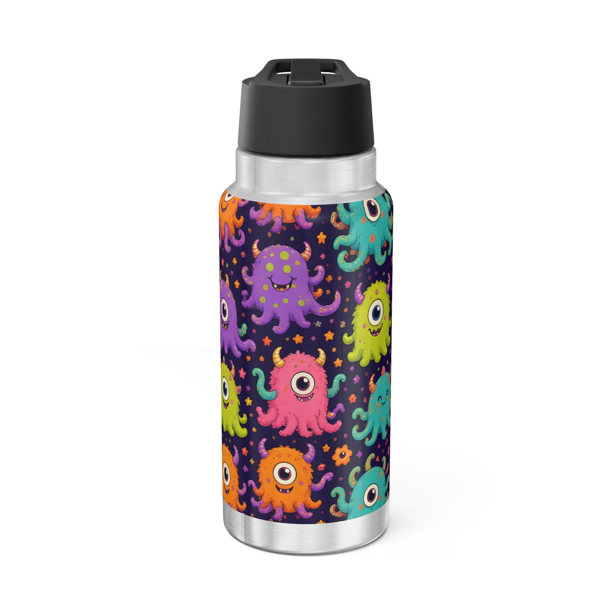 Weird Creatures 32oz tumbler – abstract art insulated tumbler by Gifted Porch