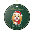 Shih Tzu Dog Christmas Ornament