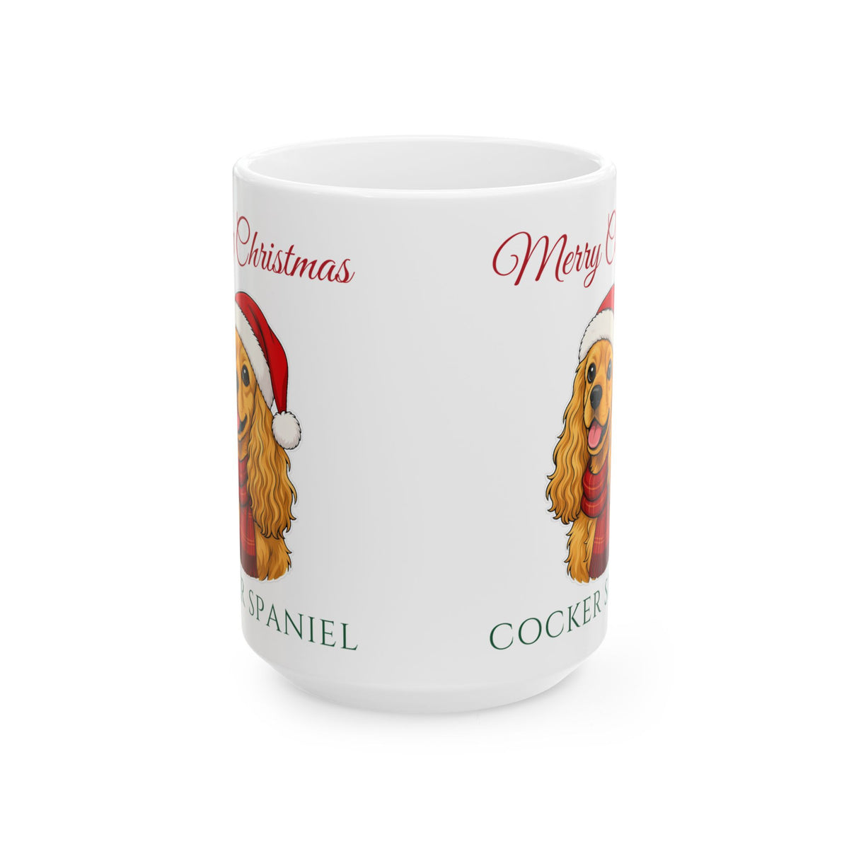 Cocker Spaniel Dog Christmas Mug