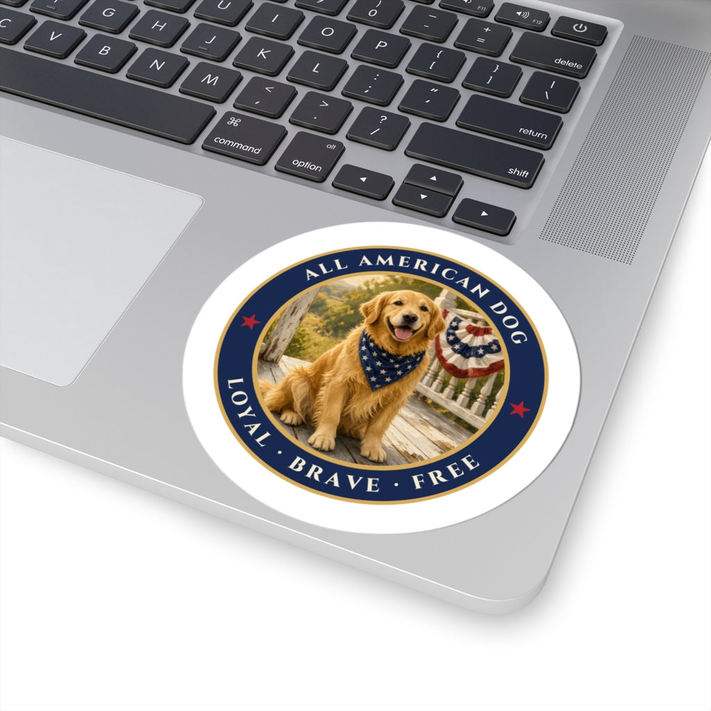 All American Dog Sticker