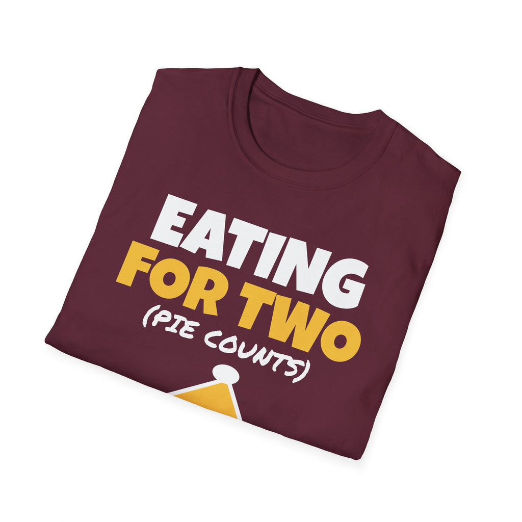 Eating For Two Pie Counts Thanksgiving Pregnancy T-Shirt – Gifted Porch, view 21