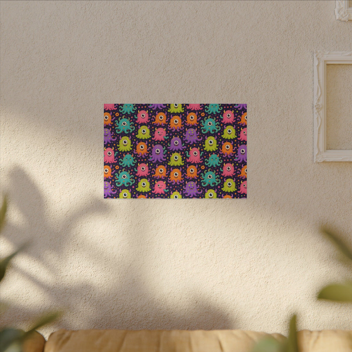 Weird Creatures Abstract Canvas Wall Art – unique art gift, photo 5